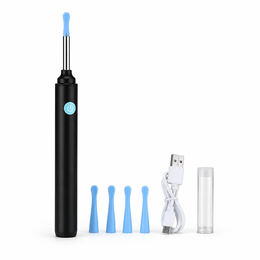 Endoscope HD pour retrait de cérumen, embouts en silicone, Type-C
