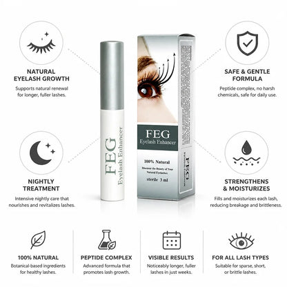 Sérum pour cils au complexe de peptides stimulant la pousse