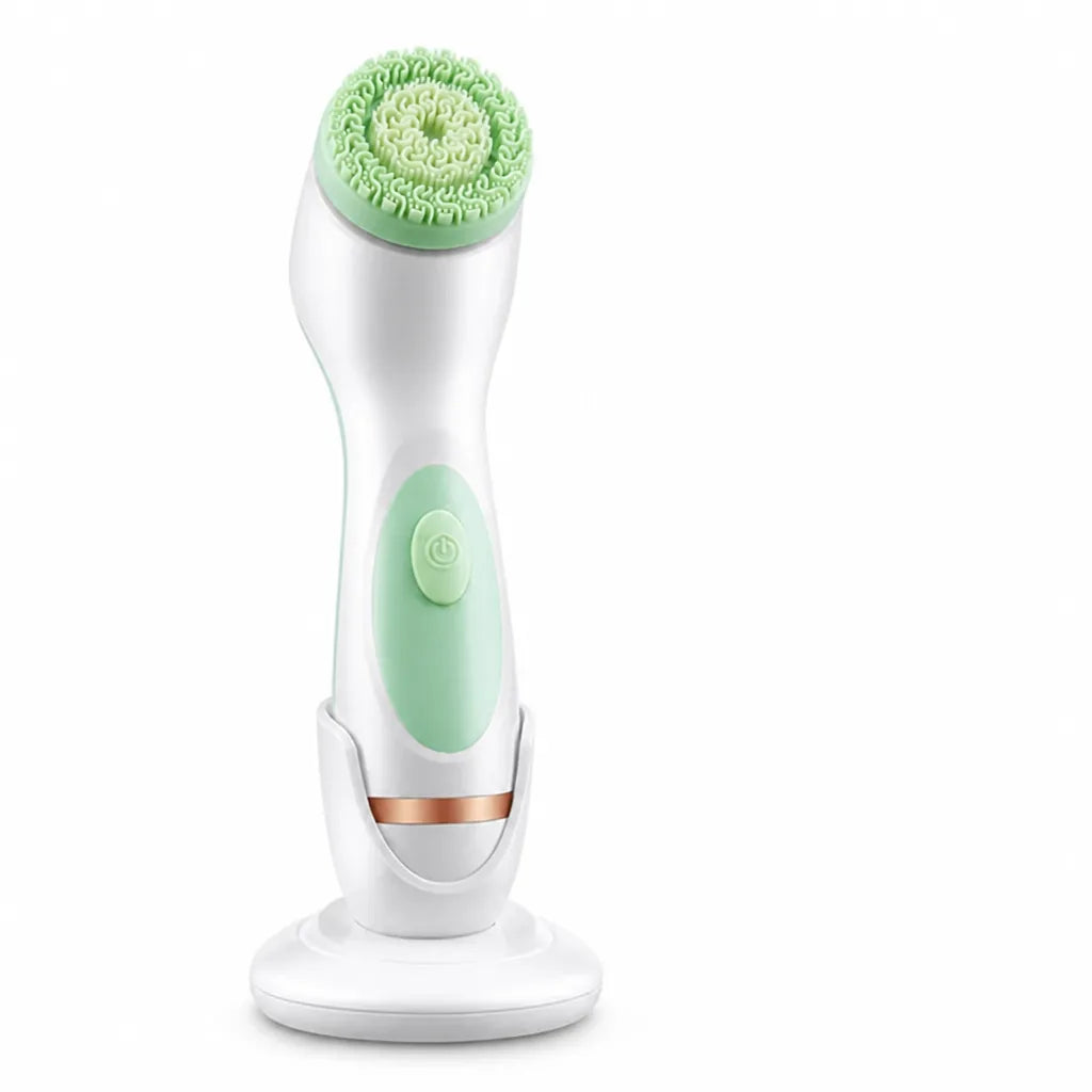 Brosse nettoyante visage en silicone 3-en-1 rechargeable