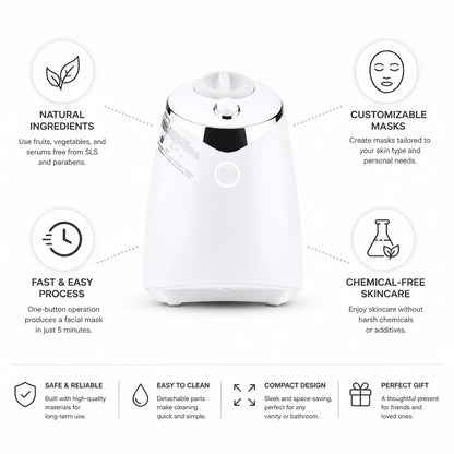 Machine à masque facial automatique, une touche, 5 minutes
