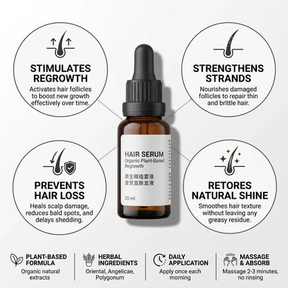 Hair Serum Organic Plant-Based Regrowth