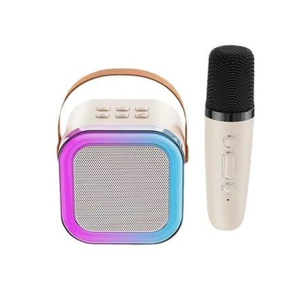 Machine de karaoké pour enfants Bluetooth avec deux microphones sans fil