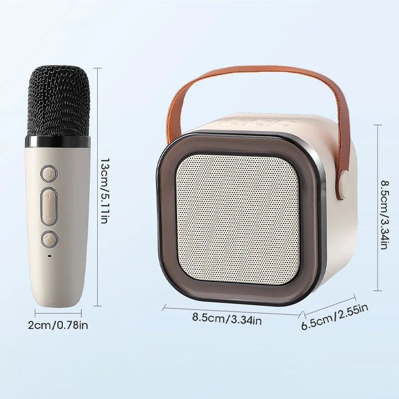Machine de karaoké pour enfants Bluetooth avec deux microphones sans fil