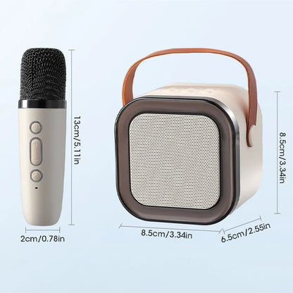 Machine de karaoké pour enfants Bluetooth avec deux microphones sans fil