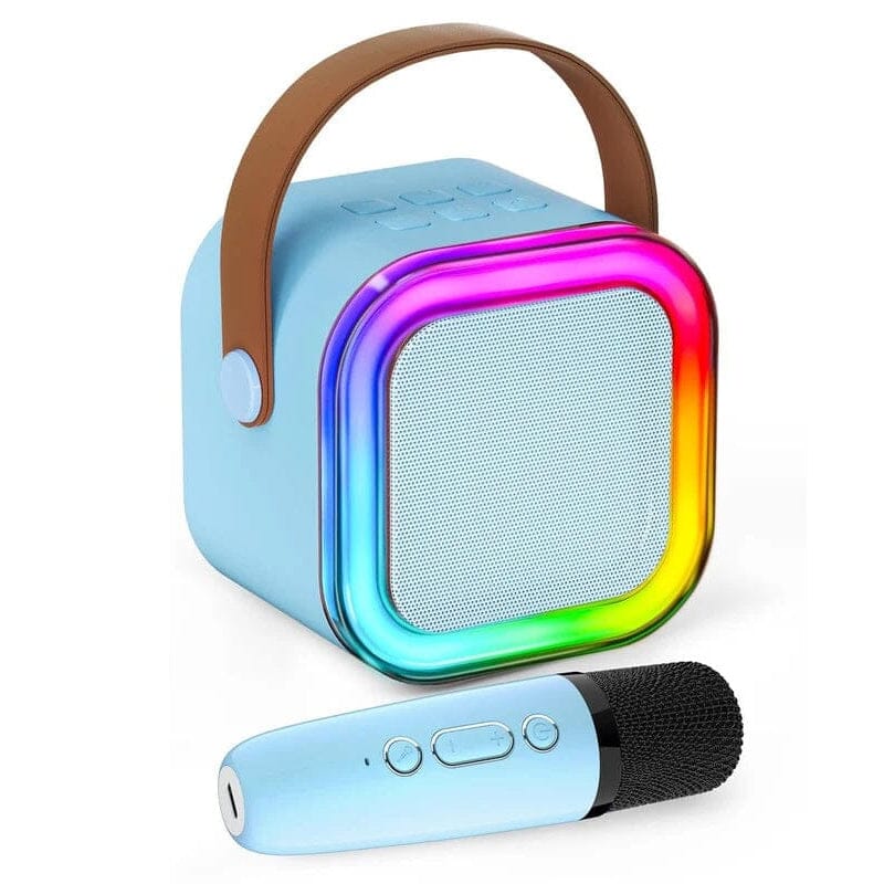 Machine de karaoké pour enfants Bluetooth avec deux microphones sans fil