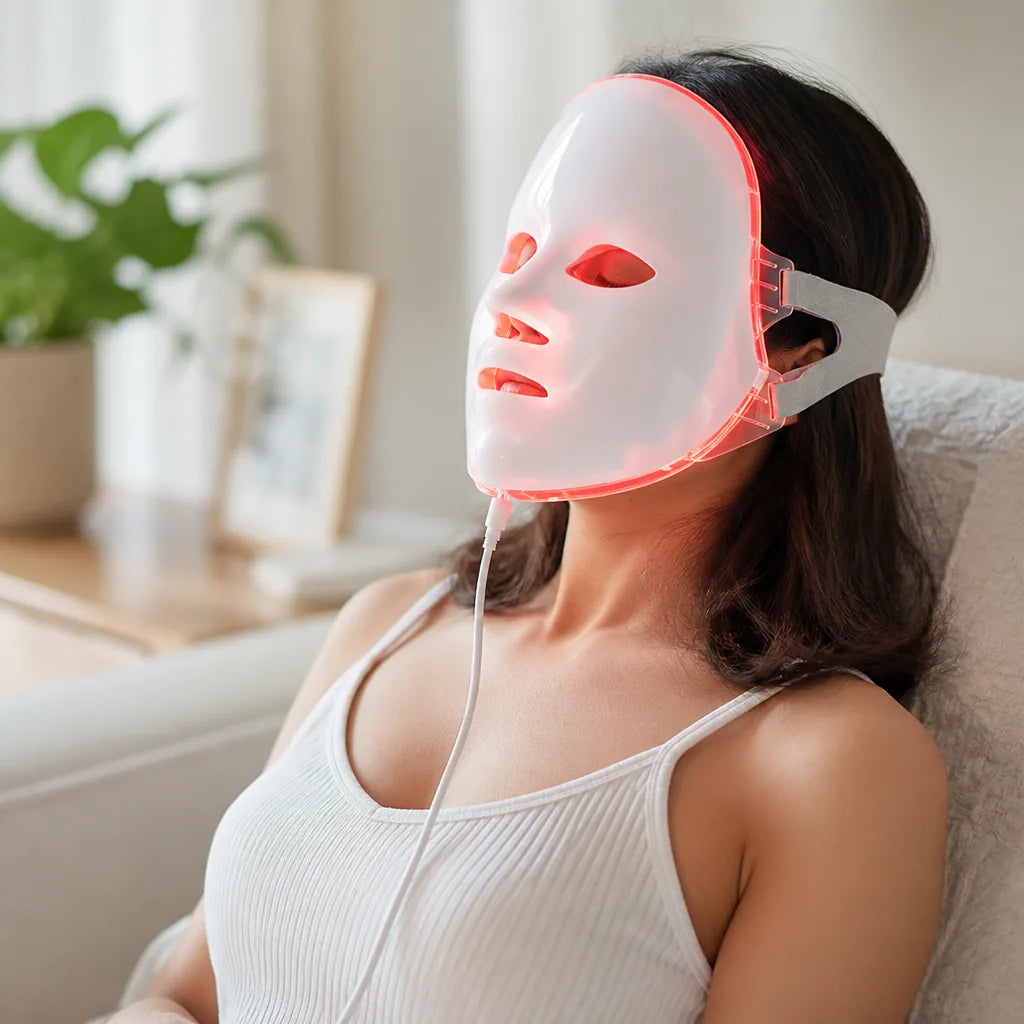 LED Facial Mask Multi-Color Adjustable Intensity