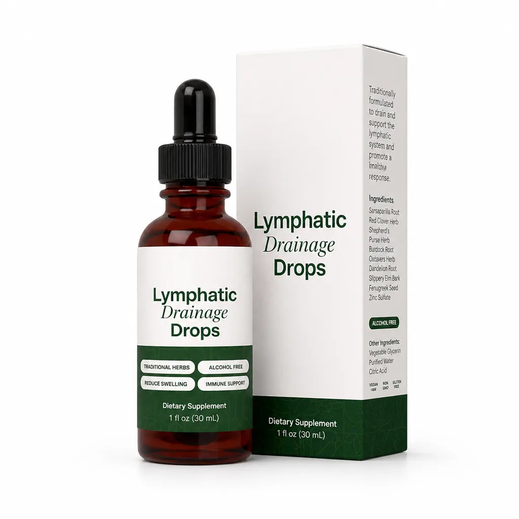 Gouttes de drainage lymphatique pour soulager naturellement les ballonnements et les gonflements
