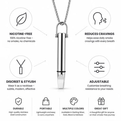 Necklace Breathing Resistance Nicotine-Free Adjustable