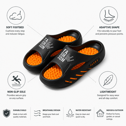 Orthopedic Padded Non-Slip Slippers (Men's)