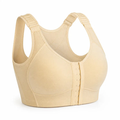 Soutien-gorge correcteur de posture, dos croisé et agrafes réglables sur le devant