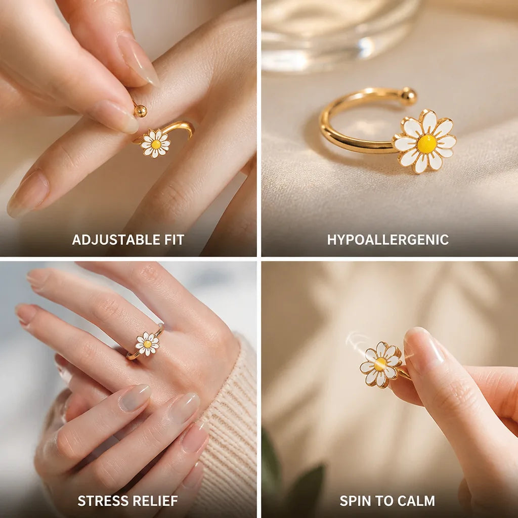 Bague en cuivre filé, taille ajustable