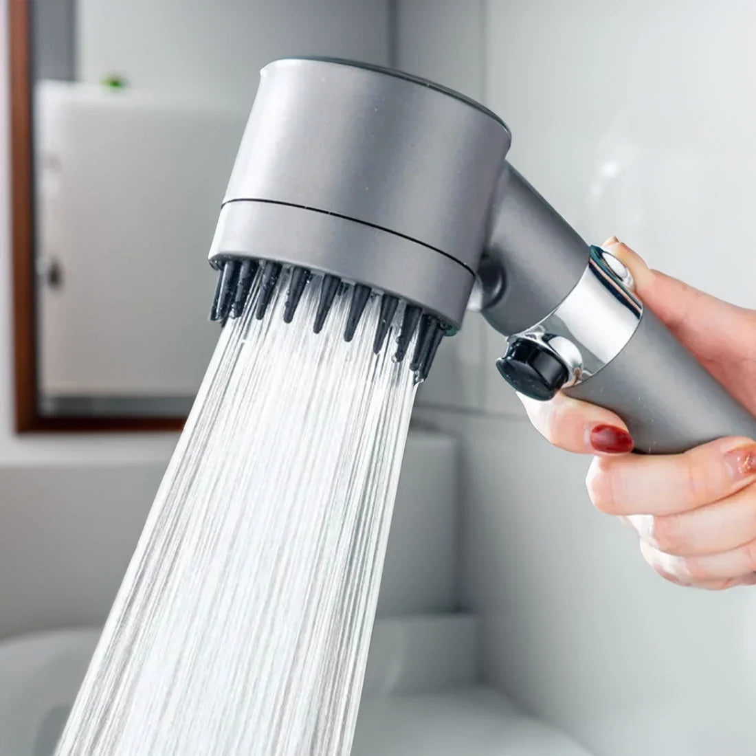 Pommeau de douche économiseur d'eau jet massant filtre remplaçable