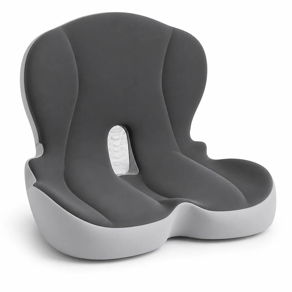 Coussin d'assise en mousse à mémoire de forme orthopédique, housse amovible et lavable