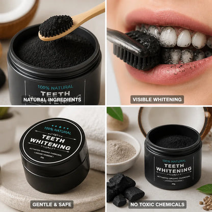 Teeth Whitening Powder Activated Coconut Charcoal Bentonite Clay