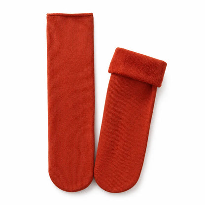 Chaussettes thermiques mélange coton et laine taille unique
