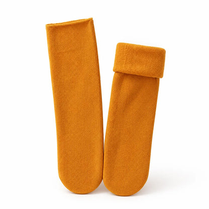 Chaussettes thermiques mélange coton et laine taille unique