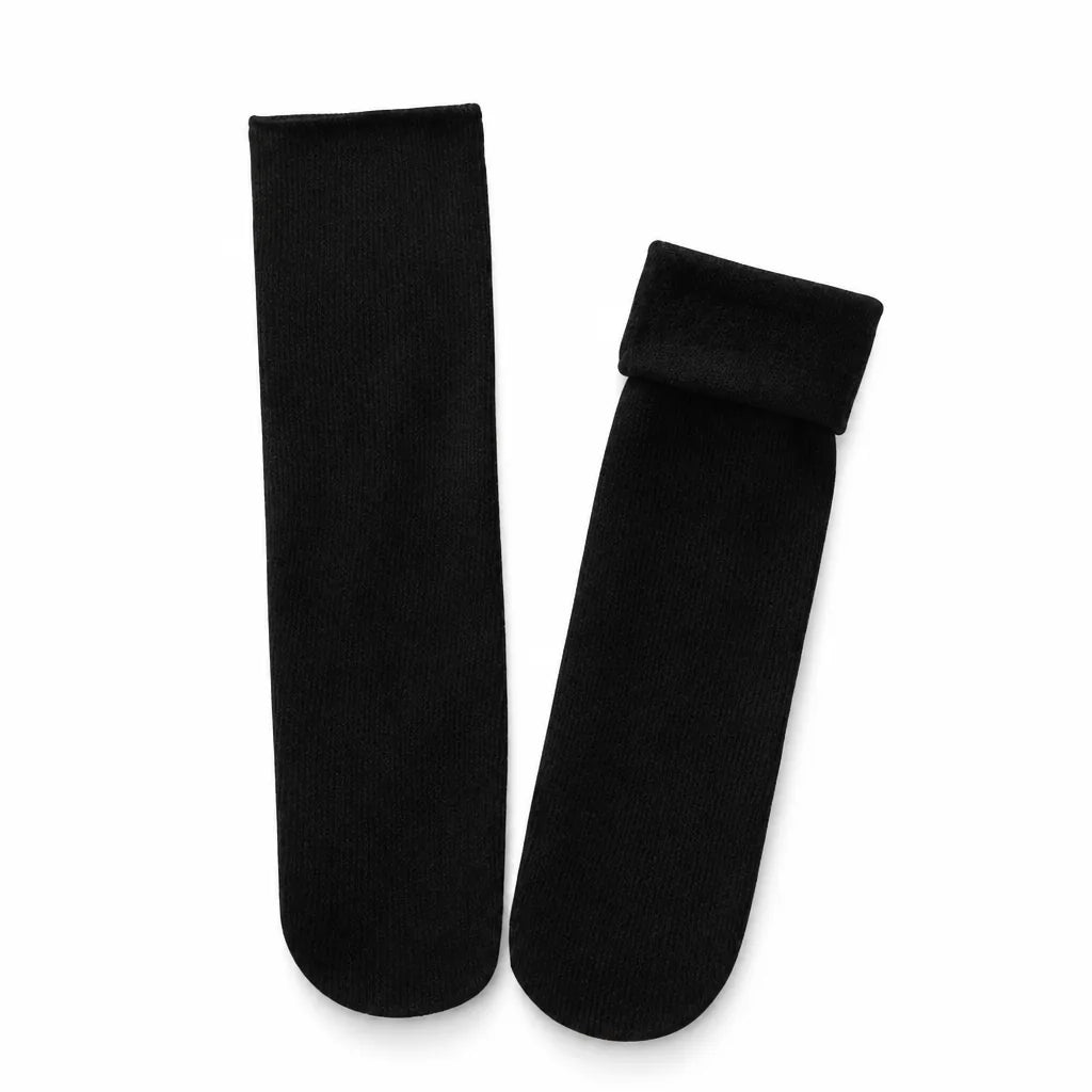 Chaussettes thermiques mélange coton et laine taille unique