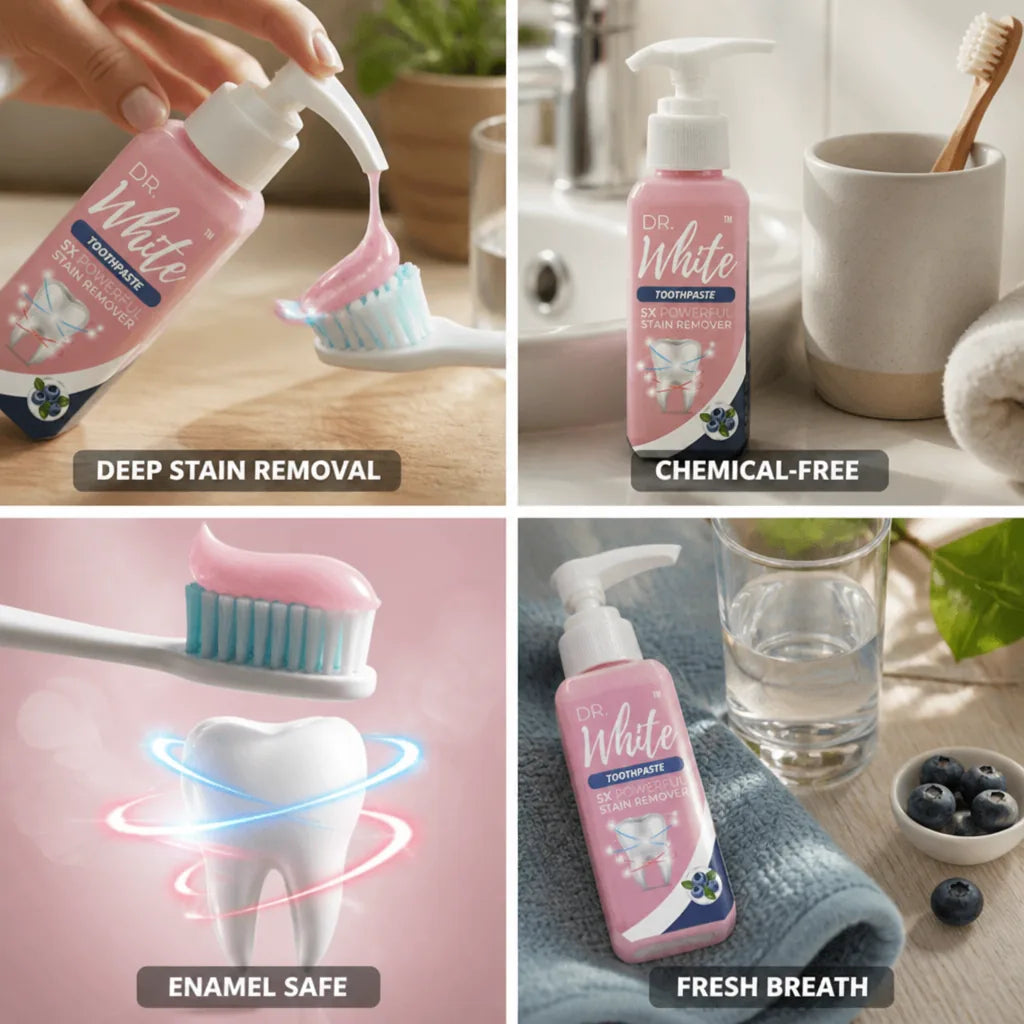 Dentifrice au bicarbonate de soude blanchissant sans fluor