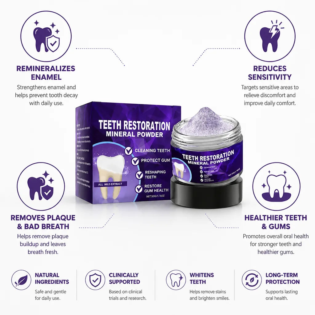 Dentifrice reminéralisant pour l'émail, soulagement de la sensibilité et contrôle de la plaque dentaire