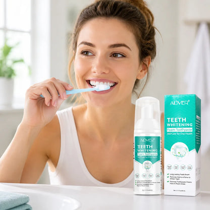 Toothpaste Whitening Foam Fluoride Free For Sensitive Teeth