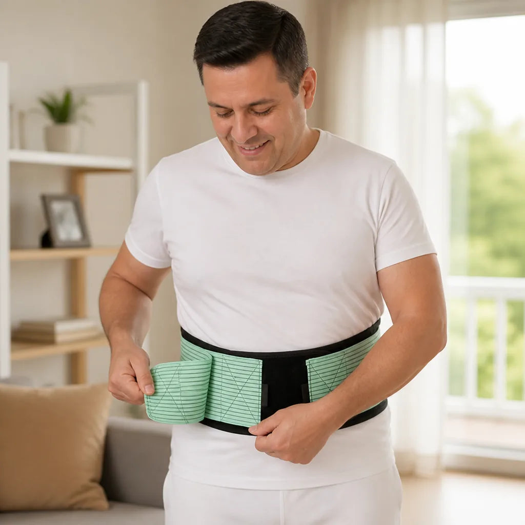 Ceinture de soutien lombaire à double compression réglable
