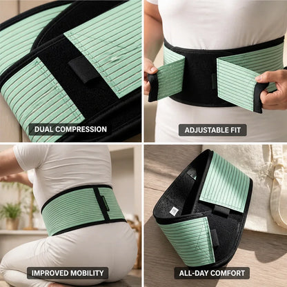 Ceinture de soutien lombaire à double compression réglable