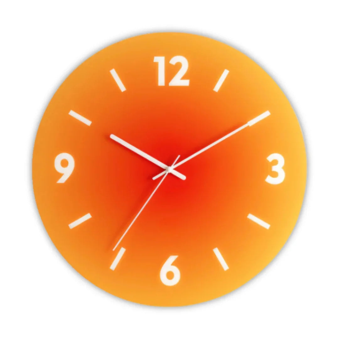 Wall Clock Silent Quartz Scratch-Resistant Glass 11.8 Inch