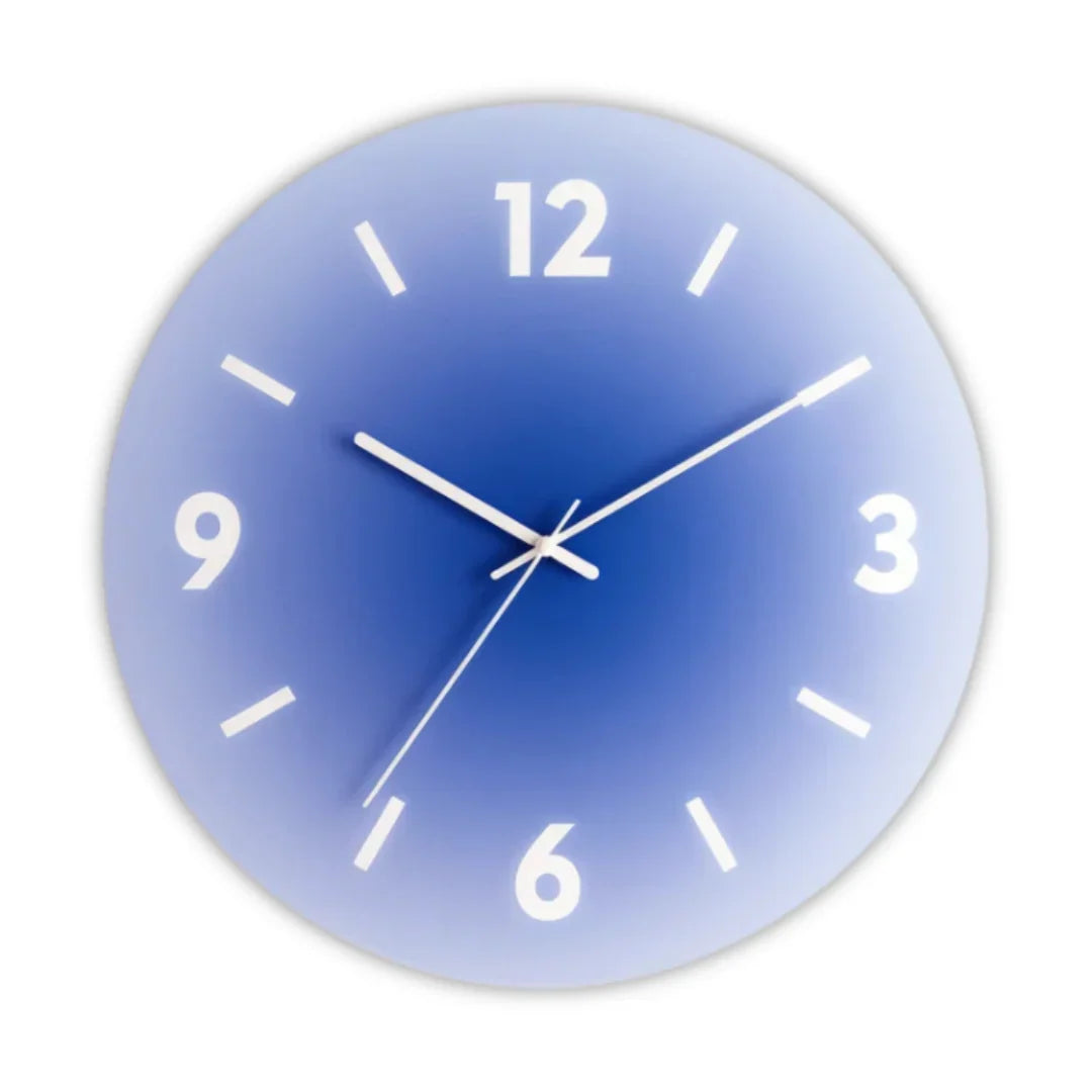 Wall Clock Silent Quartz Scratch-Resistant Glass 11.8 Inch