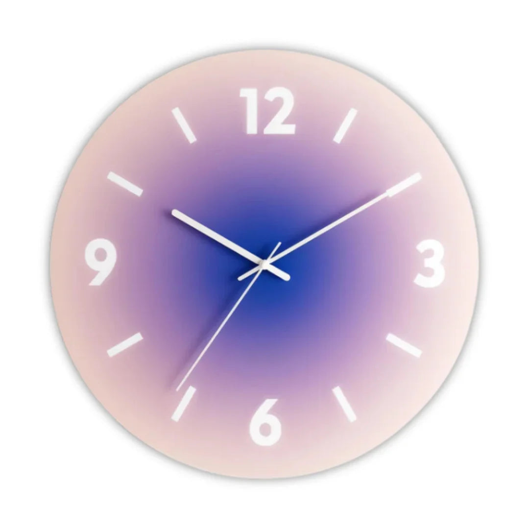 Wall Clock Silent Quartz Scratch-Resistant Glass 11.8 Inch