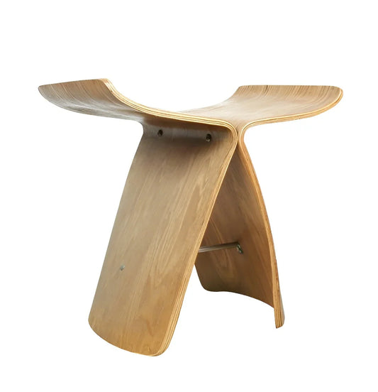 Banc en bois fait main en paulownia massif léger