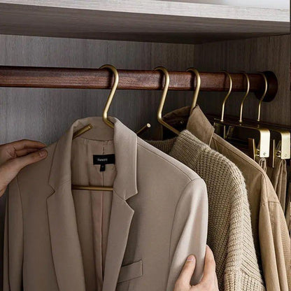 Premium Metal Suit Hangers 16.5" Heavy-Duty Coat Hanger Set for Closet Wardrobe Organization Matte Finish Clothes Storage Hangers for Blazer