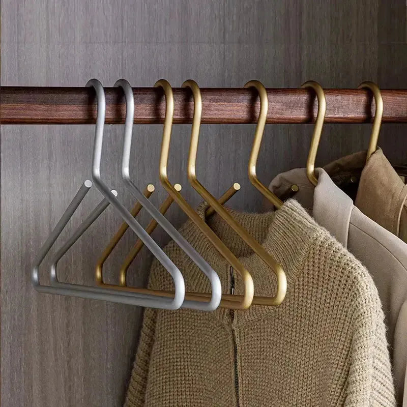 Premium Metal Suit Hangers 16.5" Heavy-Duty Coat Hanger Set for Closet Wardrobe Organization Matte Finish Clothes Storage Hangers for Blazer