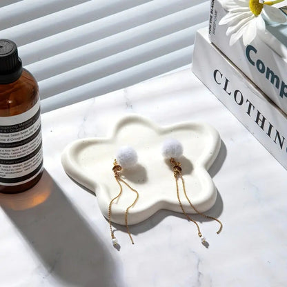 Luxe Jewelry Organizer Tray - Premium Ceramic, Elegant Design