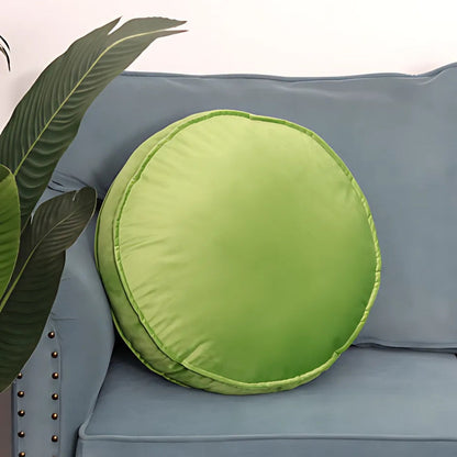 Luxevel Round Cushion - Velvet, Plush Comfort, Hidden Zipper