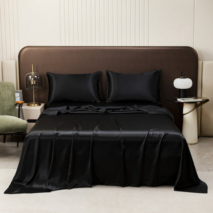 Drap-housse luxueux en satin Ortekor | Tissu soyeux et rafraîchissant pour un sommeil réparateur | Design anti-humidité pour un confort absolu