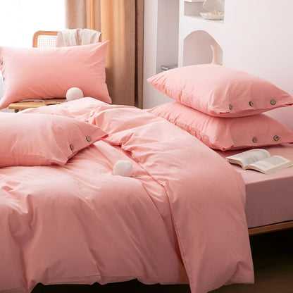 Luxury Breathable Bedding Set with 2 Pillowcases – Soft Cotton Scandinavian Design