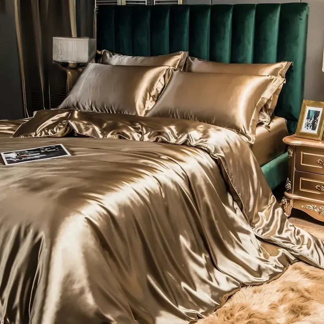 SereniSoft | Silk Bedding Set with Silky Smooth Finish | Soft, Breathable & Elegant Comfort for Everyday Sleep