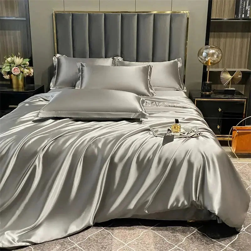 SereniSoft | Silk Bedding Set with Silky Smooth Finish | Soft, Breathable & Elegant Comfort for Everyday Sleep