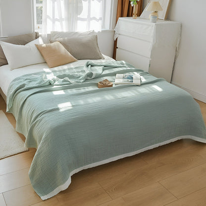 Luxury Multilayer Cotton Summer Blanket – Breathable and Soft
