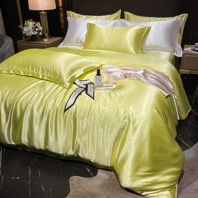 Luxury Silk Satin Bedding Set | 4-Piece Duvet Covers for Ultimate Comfort