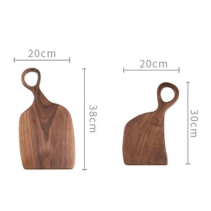 Planche à découper de luxe en noyer – Double face, idéale pour la découpe et le service, ensemble de 2 planches en bois respectueuses des lames de couteau