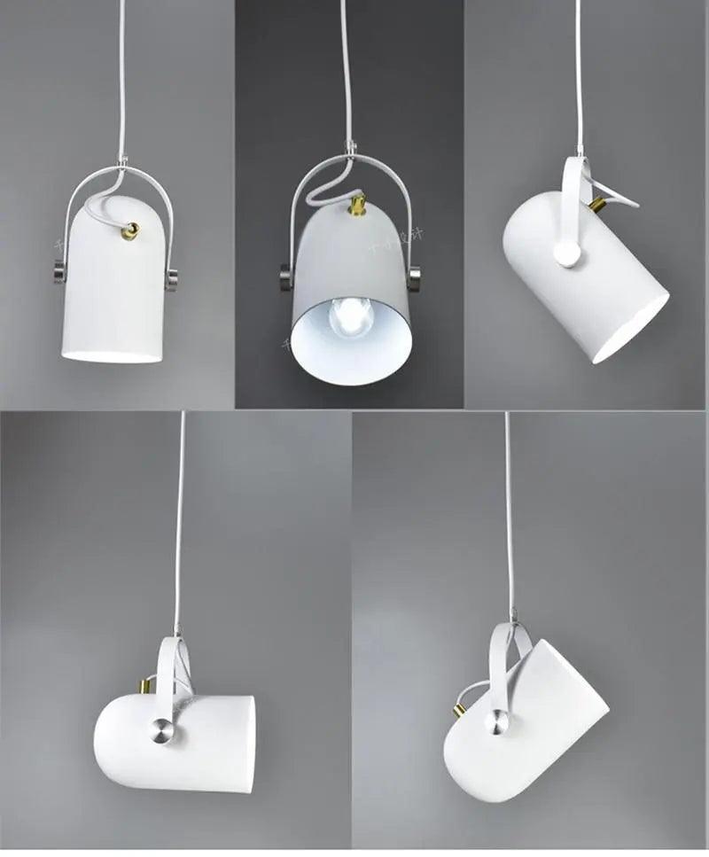 Scandinavian Pendant Light Fixture with Adjustable Cable for Bedrooms, Dining Rooms, and Living Spaces