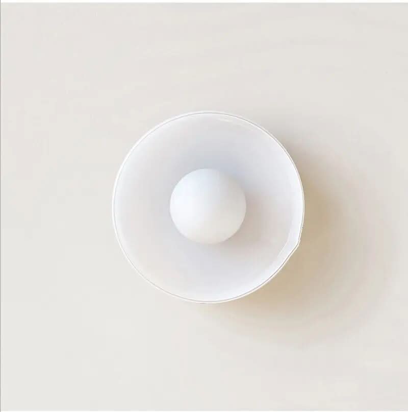12-Inch Glass Flush Mount Ceiling Light LED Compatible for Kitchen Bedroom Living Room Minimalist Scandinavian Modern Home Lighting Fixture