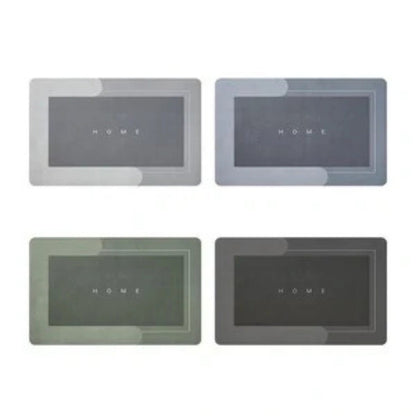 Non-Slip Quick-Dry Bath Mat Absorbent Bathroom Rug for Shower Floor Kitchen Entryway Soft PVC Microfiber Bedroom Laundry Room