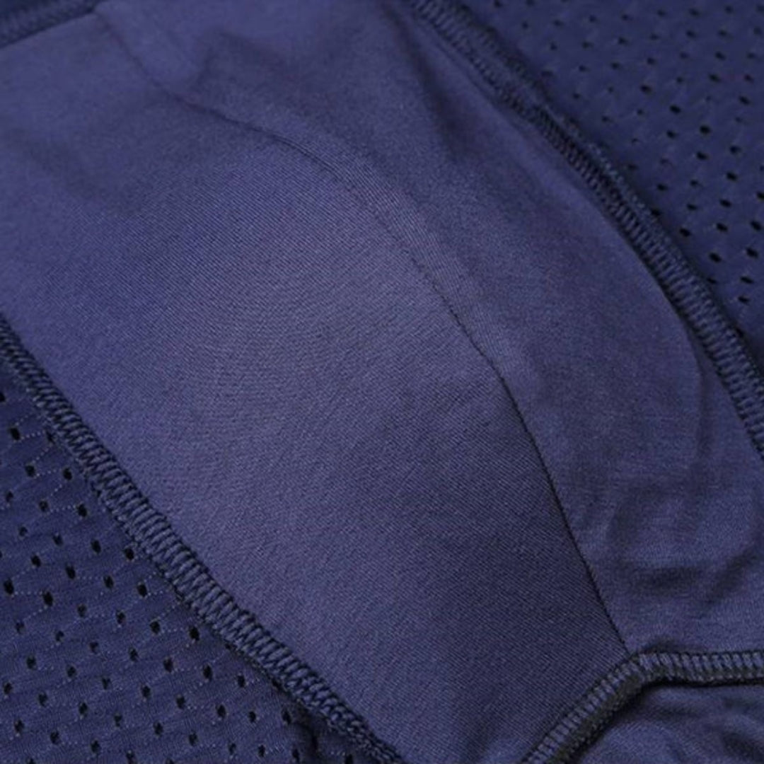Men's Bamboo Fiber Boxer Briefs – Breathable Moisture-Wicking Trunks with Mesh Pouch for All-Day Comfort, Athletic Support & Temperature