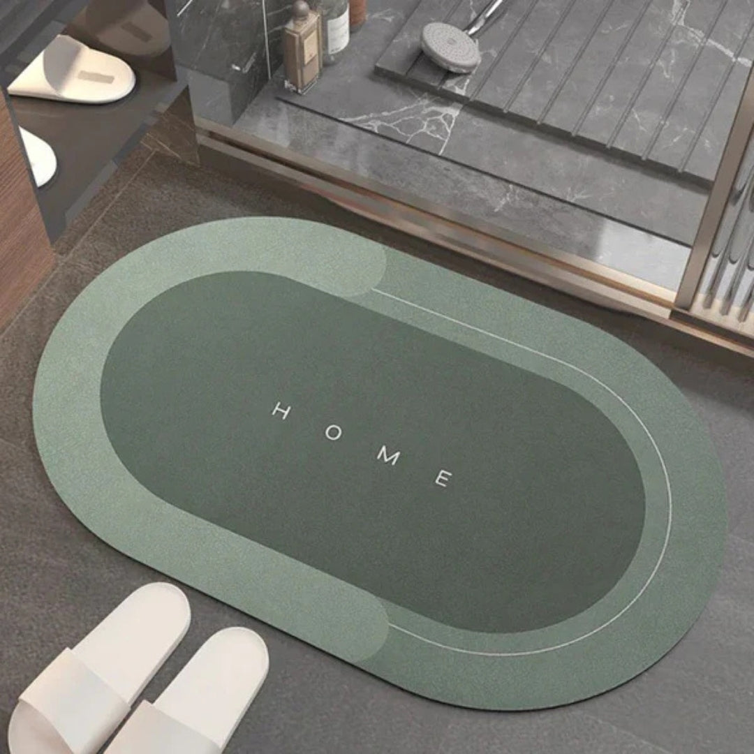 Non-Slip Quick-Dry Bath Mat Absorbent Bathroom Rug for Shower Floor Kitchen Entryway Soft PVC Microfiber Bedroom Laundry Room