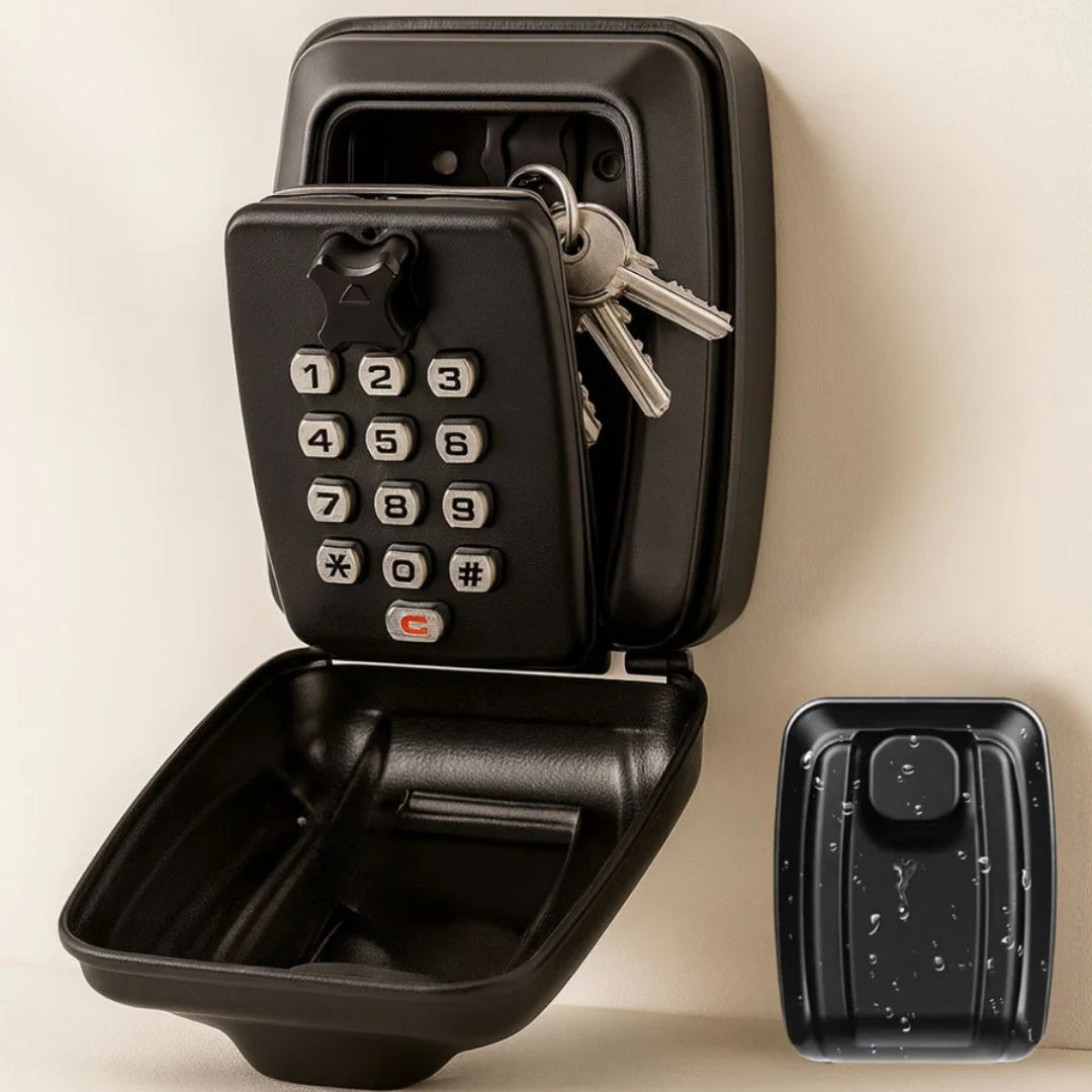 Wall Mount Key Lock Box with Combination Lock for Home Office Outdoor Spare Key Storage