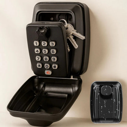 Wall Mount Key Lock Box with Combination Lock for Home Office Outdoor Spare Key Storage