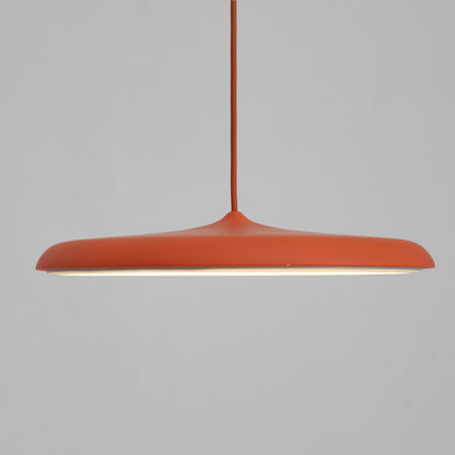 LED Hanging Fixture Acrylic Disc 16 Inch 24W for Kitchen Island Dining Room Table Adjustable Cord Modern Overhead Lighting Warm Glow 3000K