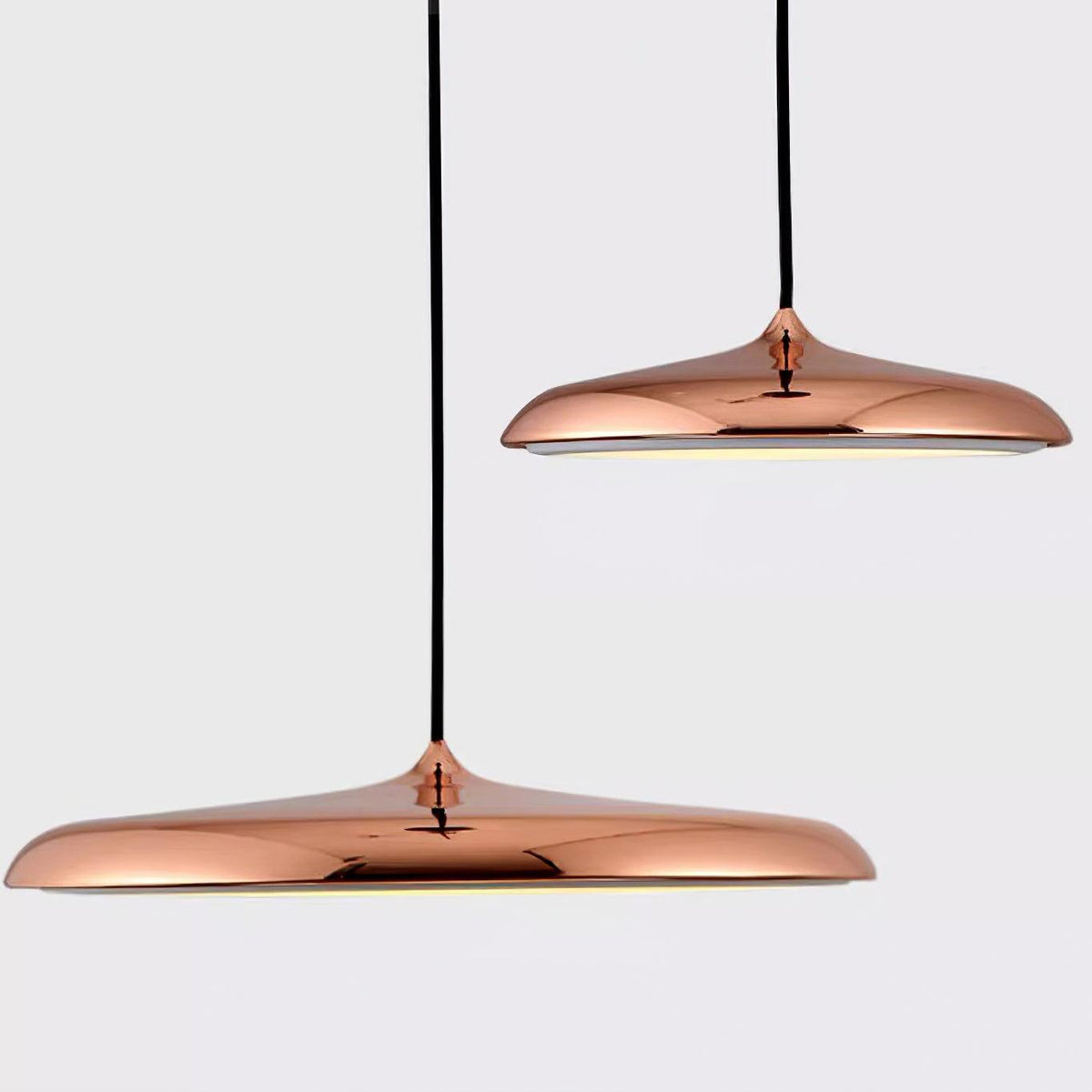 LED Hanging Fixture Acrylic Disc 16 Inch 24W for Kitchen Island Dining Room Table Adjustable Cord Modern Overhead Lighting Warm Glow 3000K